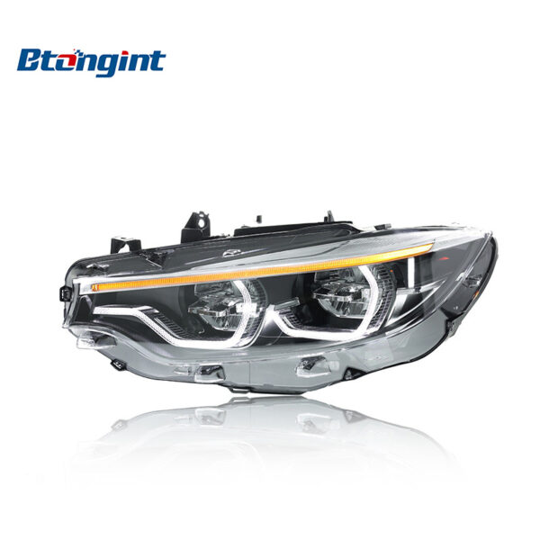 For 2013-2020 BMW 4 Series F32 Headlight Assembly, Upgraded New High Spec LED Scoop DRL & Turn Signal