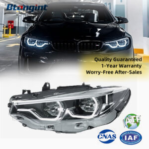 For 2013-2020 BMW 4 Series F32 Headlight Assembly, Upgraded New High Spec LED Scoop DRL & Turn Signal