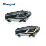 2014-2018 BMW X5 F15 Headlights, Modified LED Blue Eyebrow Daytime Running Light, Turn Signal LED Headlamp, Compatible with X6
