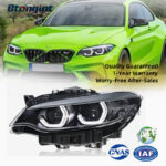 2014-2021 BMW 2 Series F22 Headlights, Modified High Spec LED Scoop Daytime Running Light, Turn Signal & Projector Lens
