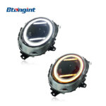 For 2014-2021 MINI Headlight Assembly, New Style Modified F56 F55 LED DRL, Sequential Turn Signal Projector Lens