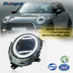 For 2014-2021 MINI Headlight Assembly, New Style Modified F56 F55 LED DRL, Sequential Turn Signal Projector Lens