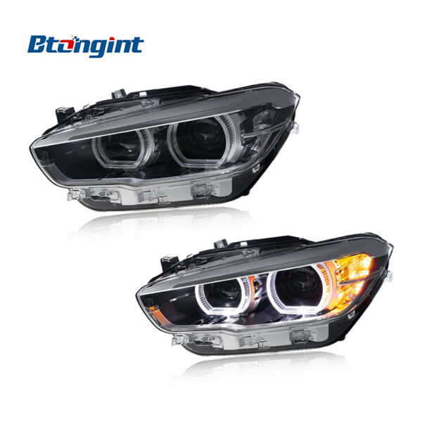 2015-2018 BMW 1 Series F20 Headlights, Modified High Version LED Daytime Running Light, Turn Signal Projector Lens