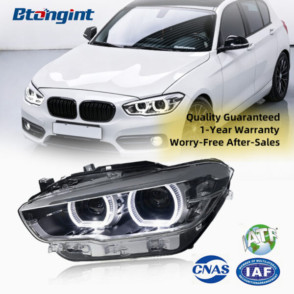 2015-2018 BMW 1 Series F20 Headlights, Modified High Version LED Daytime Running Light, Turn Signal Projector Lens