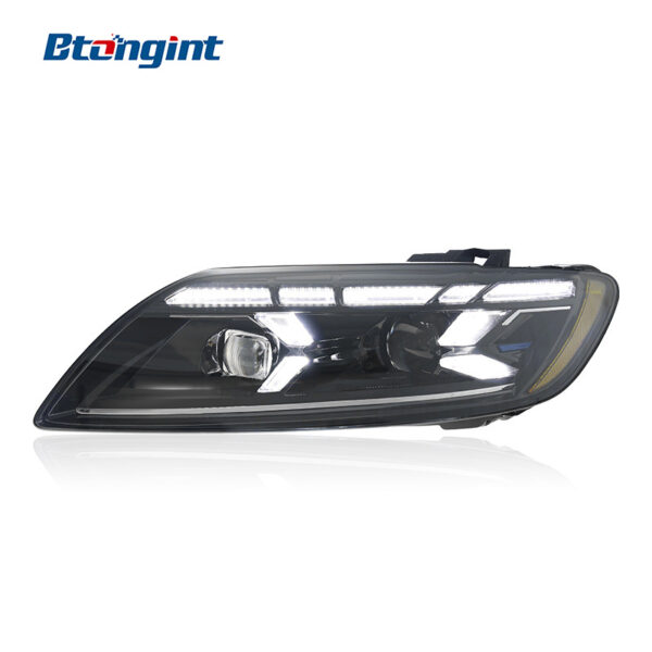 For 2006-2015 Audi Q7 Headlight Assembly Retrofit, Q8 Style Dynamic LED DRL Sequential Turn Signal Projector Headlamp