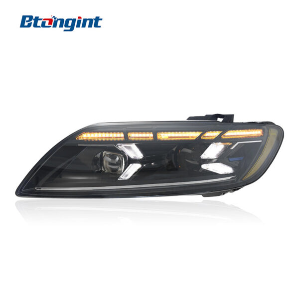 For 2006-2015 Audi Q7 Headlight Assembly Retrofit, Q8 Style Dynamic LED DRL Sequential Turn Signal Projector Headlamp