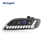 For 2006-2015 Audi Q7 Headlight Assembly Retrofit, New Style LED DRL Sequential Turn Signal Projector Headlamp