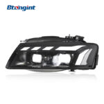 For 2008-2011 Audi A5 Headlight Assembly Retrofit, RS5 Style LED DRL Sequential Turn Signal Projector Headlamp