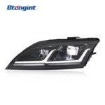 For 2008-2014 Audi TT Headlight Assembly Retrofit, Old To New Upgrade LED DRL Sequential Turn Signal Projector Headlamp