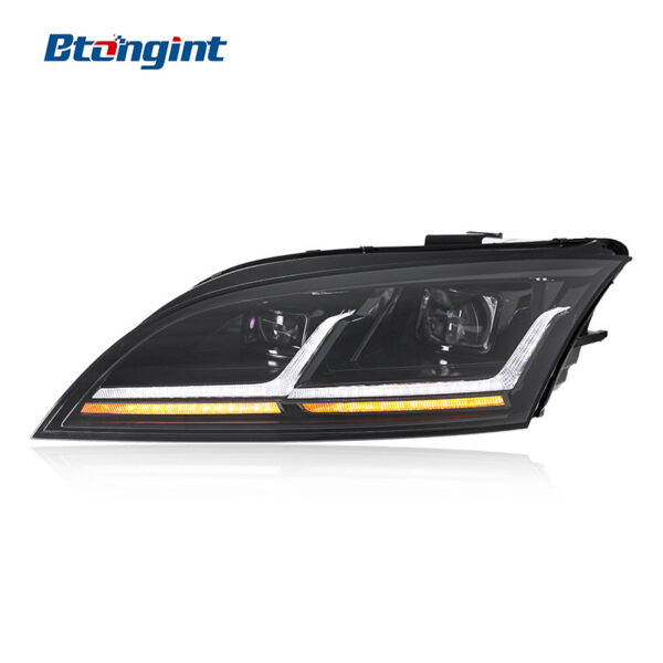 For 2008-2014 Audi TT Headlight Assembly Retrofit, Old To New Upgrade LED DRL Sequential Turn Signal Projector Headlamp