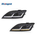 For 2008-2014 Audi TT Headlight Assembly Retrofit, Old To New Upgrade LED DRL Sequential Turn Signal Projector Headlamp