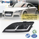 For 2008-2014 Audi TT Headlight Assembly Retrofit, Old To New Upgrade LED DRL Sequential Turn Signal Projector Headlamp