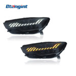 For 2012-2015 Audi A6 C7 Headlight Assembly Retrofit, RS Style LED Projector DRL with Sequential Turn Signal