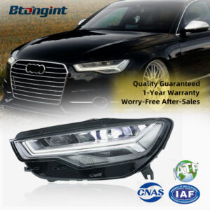 For 2012-2018 Audi A6 C7/PA Headlight Assembly Retrofit, New High Spec Matrix Projector LED DRL