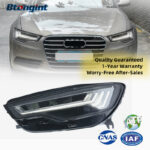 For 2012-2018 Audi A6L C7 Headlight Assembly Retrofit, New Style LED Projector DRL with Sequential Turn Signal