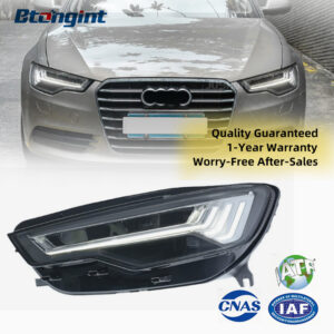 For 2012-2018 Audi A6L C7 Headlight Assembly Retrofit, New Style LED Projector DRL with Sequential Turn Signal