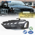 For 2013-2016 Audi A4L / A5 Headlight Assembly Retrofit, RS5 Style LED Projector DRL & Turn Signal