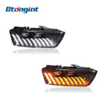 For 2013-2018 Audi Q3 Headlight Assembly Retrofit, LED Projector with Scanning Welcome DRL & Sequential Turn Signal