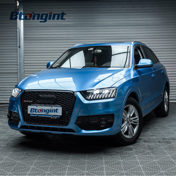 For 2013-2018 Audi Q3 Headlight Assembly Retrofit, LED Projector with Scanning Welcome DRL & Sequential Turn Signal