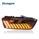 For 2013-2018 Audi Q3 Headlight Assembly Retrofit, LED Projector with Scanning Welcome DRL & Sequential Turn Signal