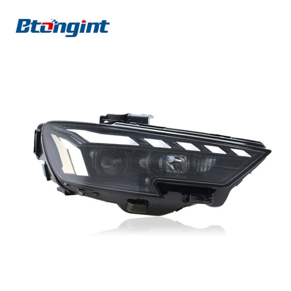 For 2013-2019 Audi A3 Headlight Assembly Retrofit, Full LED Projector with Sequential Turn Signal & Auxiliary DRL