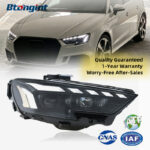 For 2013-2019 Audi A3 Headlight Assembly Retrofit, Full LED Projector with Sequential Turn Signal & Auxiliary DRL