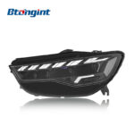 For 2016-2018 Audi A6 Headlight Assembly Retrofit, Horch Style LED Projector with Scanning DRL & Laser Lens