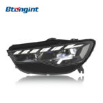 For 2016-2018 Audi A6 Headlight Assembly Retrofit, Horch Style LED Projector with Scanning DRL & Laser Lens