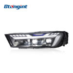 For 2016-2019 Audi Q7 Headlight Assembly Retrofit, 2025 Style LED Projector with Sequential Turn Signal & LED DRL
