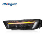 For 2016-2019 Audi Q7 Headlight Assembly Retrofit, 2025 Style LED Projector with Sequential Turn Signal & LED DRL