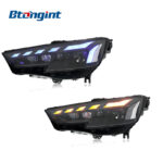 For 2017-2019 Audi A4 Headlight Assembly, RS New Style Retrofit, LED DRL, Sequential Turn Signal, Projector Headlamp