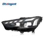 For 2017-2019 Audi A4 Headlight Assembly, RS New Style Retrofit, LED DRL, Sequential Turn Signal, Projector Headlamp