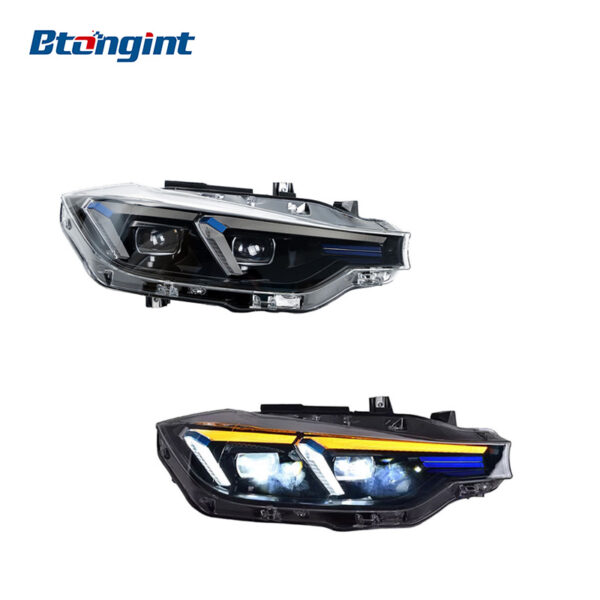 Specially For 2013-2019 BMW 3 Series F30 F35 Headlight Assembly Retrofit, Full LED Sequential Turn Signal Bi-Xenon Projector