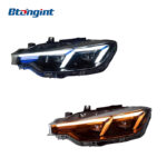 Specially For BMW 3 Series F30 F35 320 325 Headlight Assembly Retrofit, Double Hook LED DRL & Sequential Turn Signal