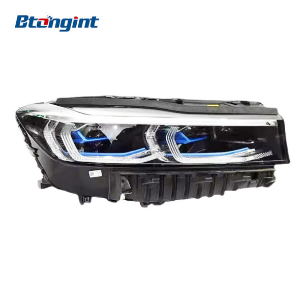 For 2016-2019 BMW 7 Series G12 Headlight Assembly Retrofit, New Style Blue Line LED Projector, DRL & Turn Signal