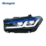 For 2018-2023 BMW 5 Series G30 Retrofit G38 M5 Thunder Style Blue Eyebrow High Configuration LED Laser Headlight Assembly
