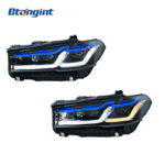 For 2018-2023 BMW 5 Series G30 Retrofit G38 M5 Thunder Style Blue Eyebrow High Configuration LED Laser Headlight Assembly
