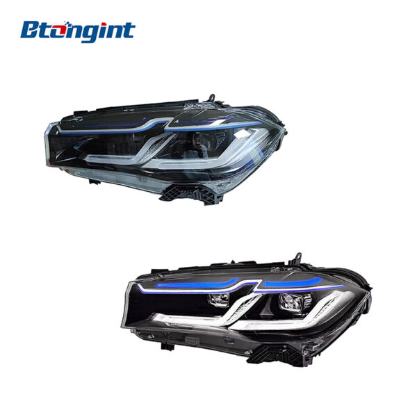 For 2014-2018 BMW X5 Headlight Assembly, Automotive LED Headlamp, Daytime Running Light