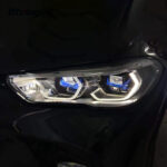 For BMW X5 & X6 Headlight Assembly Retrofit, LED DRL, Sequential Turn Signal, Laser Headlamp