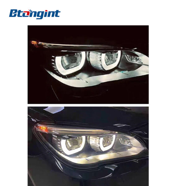 For BMW 7 Series F02 2009-2012 Headlight Assembly Retrofit, New Style High Bright LED DRL & Turn Signal