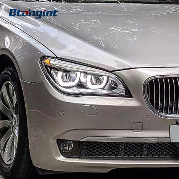 For BMW 7 Series F02 2009-2012 Headlight Assembly Retrofit, New Style High Bright LED DRL & Turn Signal