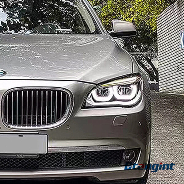 For BMW 7 Series F02 2009-2012 Headlight Assembly Retrofit, New Style High Bright LED DRL & Turn Signal