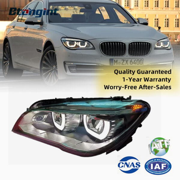 For BMW 7 Series F02 2009-2012 Headlight Assembly Retrofit, New Style High Bright LED DRL & Turn Signal