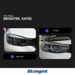 For BMW 3 Series 3GT F34 2013-2019 Headlight Assembly Retrofit, Spoon Style LED DRL, Sequential Turn Signal & Projector Lens