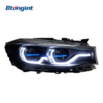 For BMW 4 Series F32 2013-2020 Headlight Assembly Retrofit, Fangs Style LED DRL, Turn Signal & Projector Lens