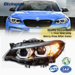 Special for 2014-2021 BMW 2 Series F22 F23, Retrofit LED Projector Headlight Assembly with Spoon Daytime Running Light