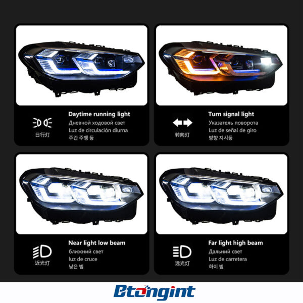 BT-244 18-21款宝马X3大灯总成G01G08LED(6)