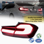 BMW 3 Series F30 F35 Retrofit Taillights, 5 Series Shape LED Rear Lamp, Sequential Turn Signal, Brake Light, Plug & Play