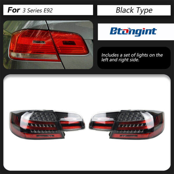 Retrofit LED Taillights For BMW 3 Series E92 2006-2012, Sequential Turn Signal, Running & Brake Light, Plug & Play