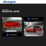 Retrofit LED Taillights For BMW 3 Series E92 2006-2012, Sequential Turn Signal, Running & Brake Light, Plug & Play
